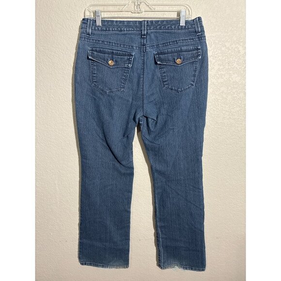 Style & Co Jeans Womens Size 10 Straight Leg Blue Jeans Y2K Curvy - Picture 10 of 15